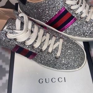 Glitter Gucci sneakers